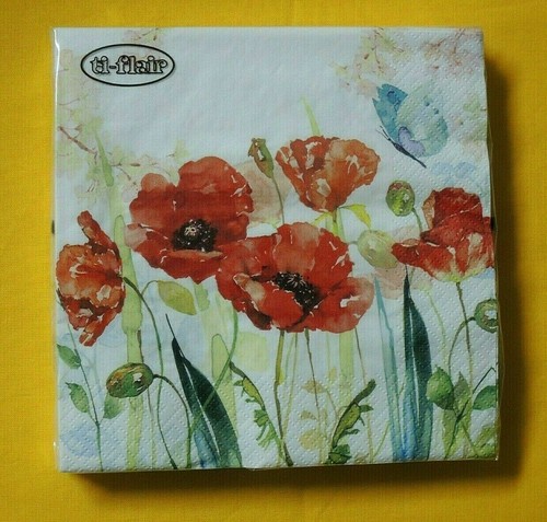 Servietten klatschmohn - 20,