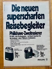 Philishave Rasierer Rasierapparat Werbeanzeige 1971 Vintage Ad Werbung Philips