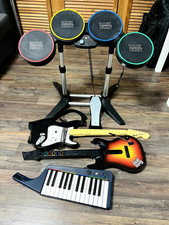 Rock Band Instrumente Controller Xbox 360 - Gitarren Schlagzeug Keyboard