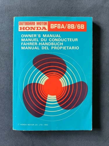 Honda outboard motor bf8a 8b - outboard,