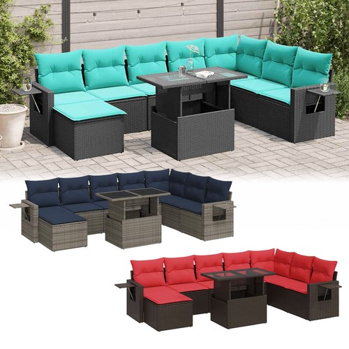 Poly rattan akazie lounge - rattan,