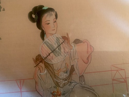 Chinesische seidenmalerei - chinesische,
