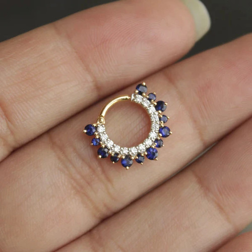 Saphir diamant 14k - &, gelbgold