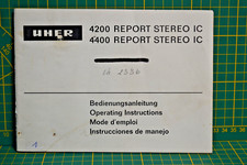 UHER 4200,4400 REPORT STEREO,BDA,Ausgabe: 366-44466/DEFS/VI/003/777-R, 64Seiten
