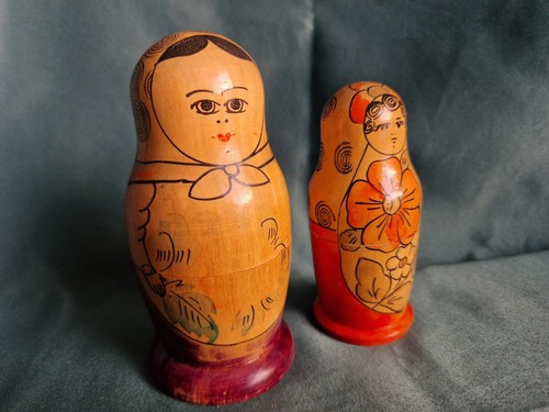 Matroschka holz made ussr - x,