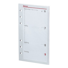 BSB Kompakt A6 2026 Einlage für Timer Kalendarium 2 Seiten / 1 Woche (02-0058)