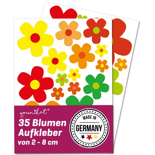 Blumen blümchen aufkleber - blumen,