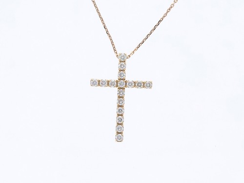 Diamanten kreuz anhänger - diamanten,