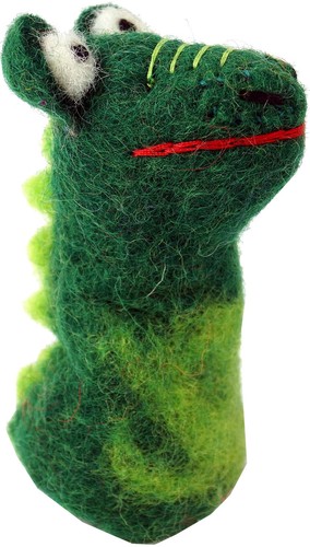 Handgemachte fingerpuppe aus - handgemachte,