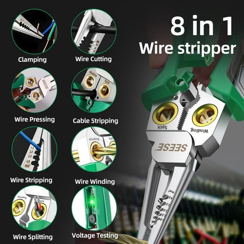 8in1 wire stripper crimper - wire,