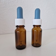 2x Pipettenflaschen aus Glas mit Pipette je 10 ml braun *sehr guter Zustand