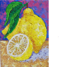 Zitronen Stillleben Original
