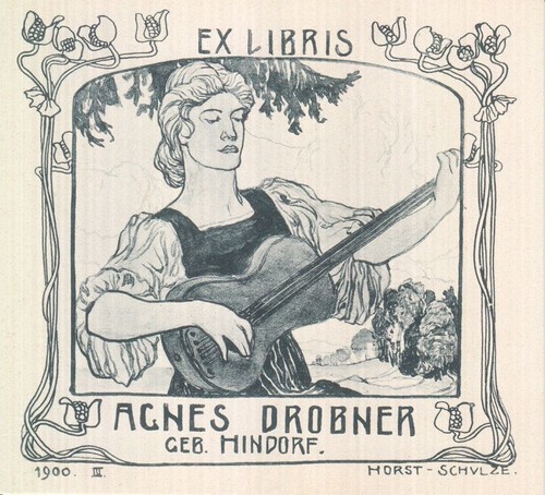 Exlibris bookplate klischee - bookplate,