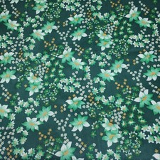 Vintage Blumen Stoff Nylon