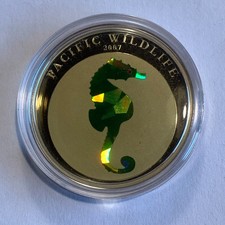 Marine Life Protection Palau 1 + 5 Dollars Farb-Münze PP Teil 1,  AUSWAHL (R14