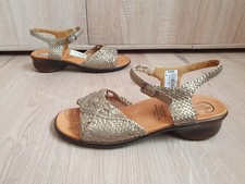 Ganter Fancy Sandalen Schuhe 8 42 Ungetragen Damen Gold