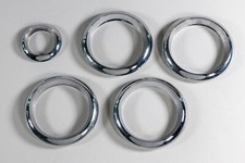 Chrom Ringe für Lüftung und Warnblinker, Lüftungsringe 5x, Mazda MX5 NB NBFL