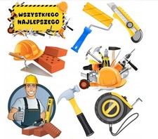 Bauarbeiter Maler Maurer Essbar Tortenaufleger Torte Geburstag Zuckermasse +NAME