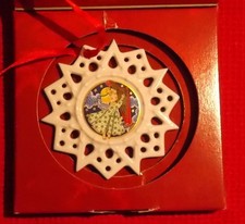 Weihnachts - Schmuckstern  Hutschenreuther    Harfe / Geige