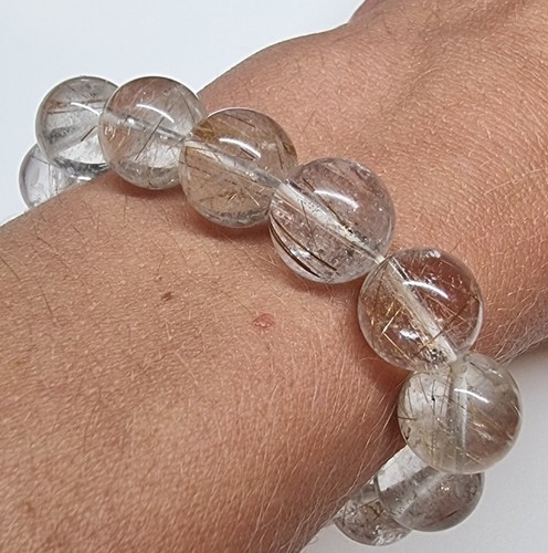 Rutilquarz perlen armband - xs,