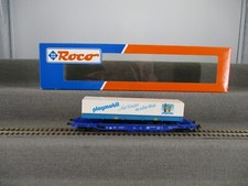 Roco Spur H0 48014 Taschenwagen mit Sattelauflieger Playmobil der DB in OVP