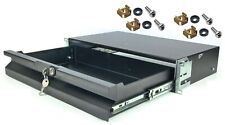 2 HE 19" SFX Rackschublade schwarz abschliessbar 27cm tief Rack Schublade Schloß