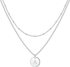 Initiale A Halskette Silber 2