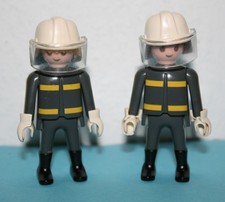 Playmobil Figuren 3178 3179 Feuerwehr Löschausrüstung: 2 Feuerwehrmänner