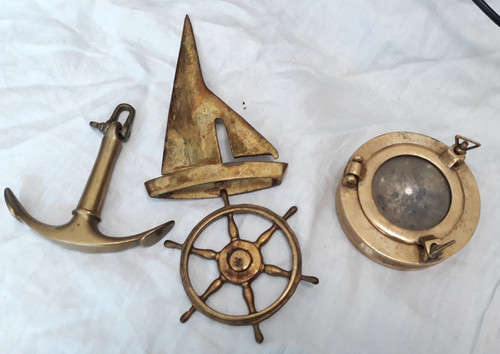 Messing maritime dekoration - messing,