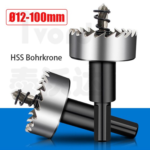 ø12mm 100mm hss bohrkrone - Ø12mm-100mm,
