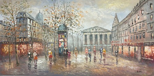 ölgemälde 60x120 paris - Ölgemälde,