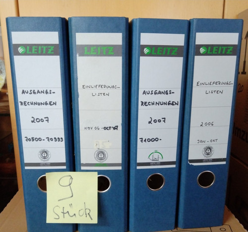 Breite leitz ordner blau - 9,
