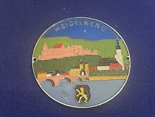 Vintage Auto Vespa Plakette Reiseandenken Bad Mergentheim  7 cm Reu Heubach