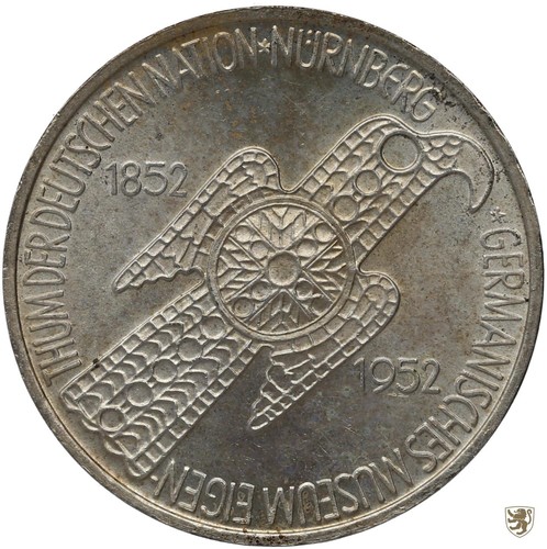 Brd deutsche mark 1952 d - 5,