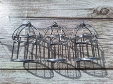 3 Kleine Deko Käfige Metall