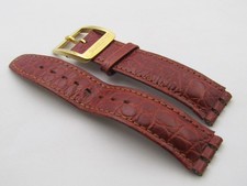 SWATCH IRONY LEDERARMBAND "RED JACK  / JACK" (A236) -MIT EDELSTAHLSCHLIEßE