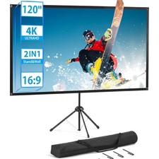 Beamer Leinwand mit Stativ 120