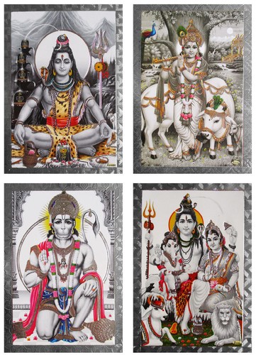 Altarbild prägedruck shiva - altarbild,