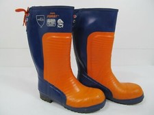 BW NORA FORST SCHNITTSCHUTZ - GUMMISTIEFEL BLAU ORANGE LEVEL 3  KLASSE 3