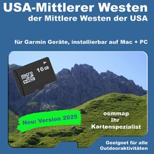 USA Mittlerer Westen Karte