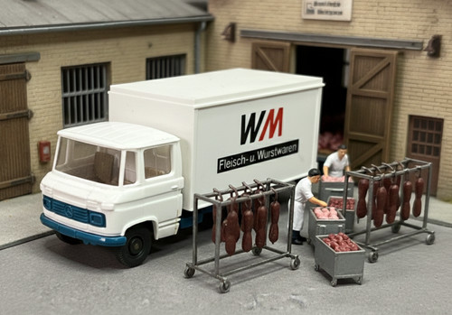 Wiking mercedes 608 koffer - mercedes,