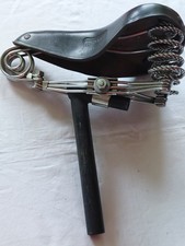 Fahrradsattel  Oltimer Antik Schwarz  Leder  Fahrrad Sattel Sattel Retro Herren 