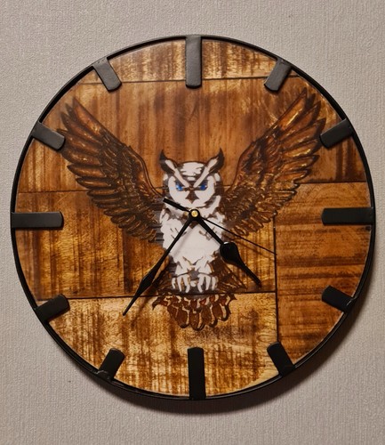 Wanduhr eule aus - aus, 30