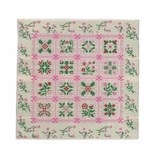 Puppenhaus Patchwork Teppich Oder Decke Rosa Matte Miniatur Zubehör 1:12 Maßstab
