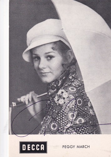 Autogramm peggy march - peggy,
