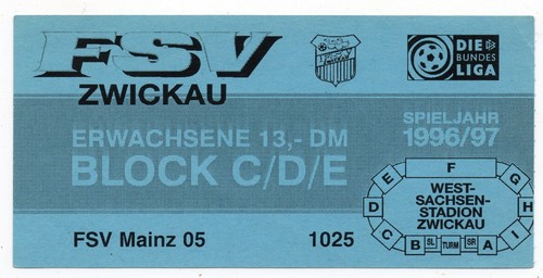 Ticket fsv zwickau - fsv,
