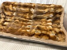 Pelzdecke rotfuchsdecke Bettdecke Fur blanket  190x124 cm red fox blanket