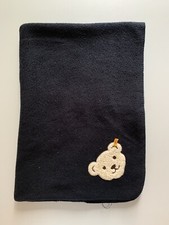 STEIFF BABY WOLLDECKE DUNKELBLAU MIT STEIFF TEDDY 