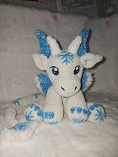 Eis-Drache Amigurumi Stofftier