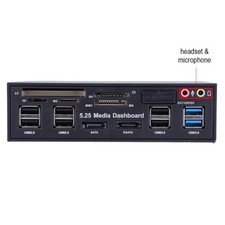 5 25 Zoll Media Dashboard Frontplatte Usb3.0/2 0 Hub Esata Multi KUI